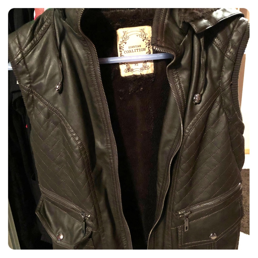 Leather vest